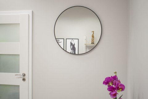 Lustro 80cm czarna rama Lustro 80cm czarna rama
