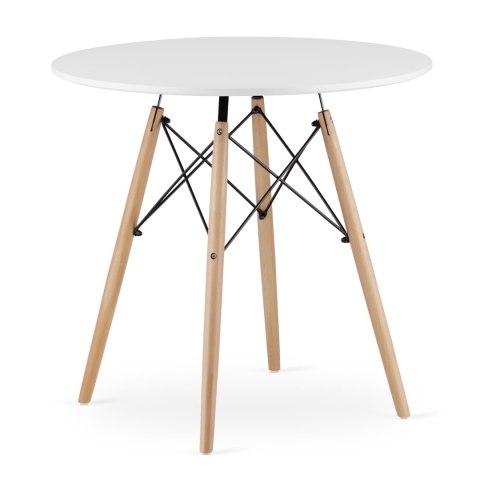 Stół TODI Okrągły 80cm - biały Stół TODI Okrągły 80cm - biały