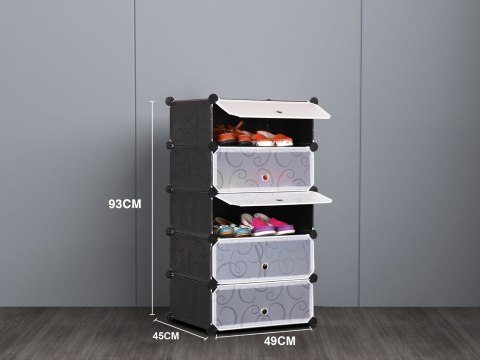 Szafka modułowa na buty 5 poziomów Szafka modułowa na buty 5 poziomów