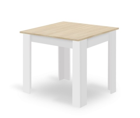 Stół NP 80x80 Dąb Sonoma + Biały Stół NP 80x80 Dąb Sonoma + Biały