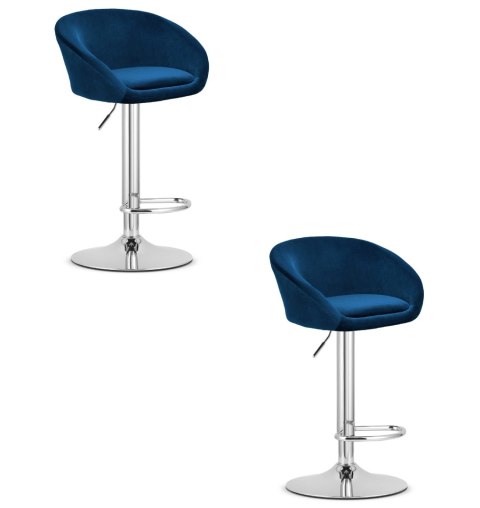 Hoker EAST - aksamit granatowy / baza chrom x 2 Hoker EAST - aksamit granatowy / baza chrom x 2