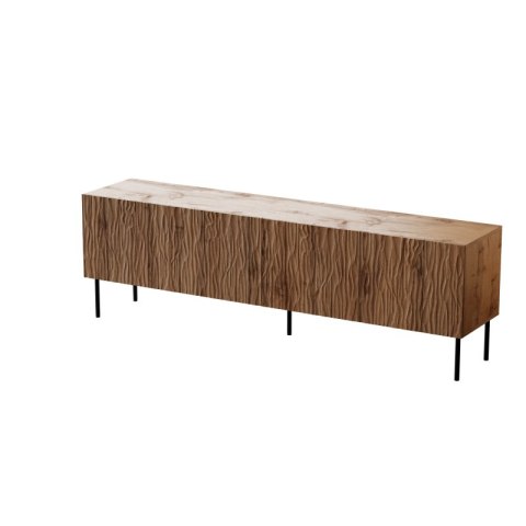 JUNGLE RTV dąb wotan mat/ czarny mat JUNGLE RTV dąb wotan mat/ czarny mat