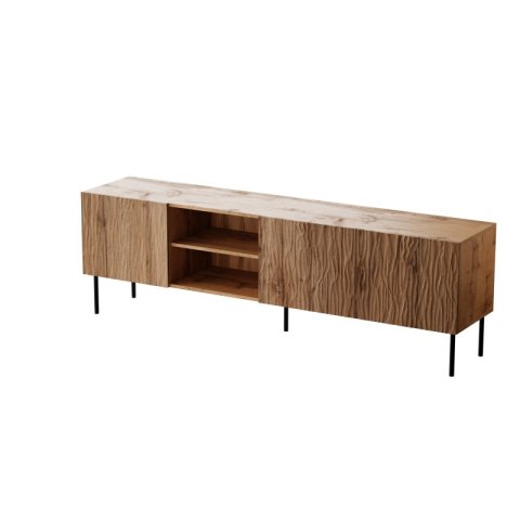 JUNGLE RTV dąb wotan mat/ czarny mat JUNGLE RTV dąb wotan mat/ czarny mat