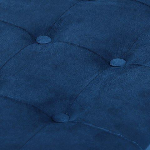 Pufa składana XL z guzikami - 60x38x38cm aksamit granat x 4