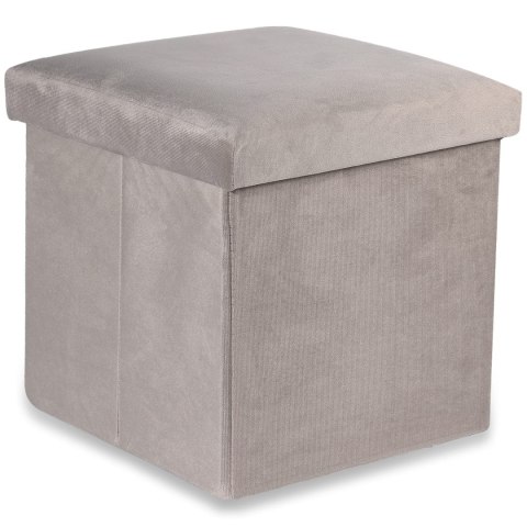 Pufa składana M - 30x30x30cm aksamit beż x 16