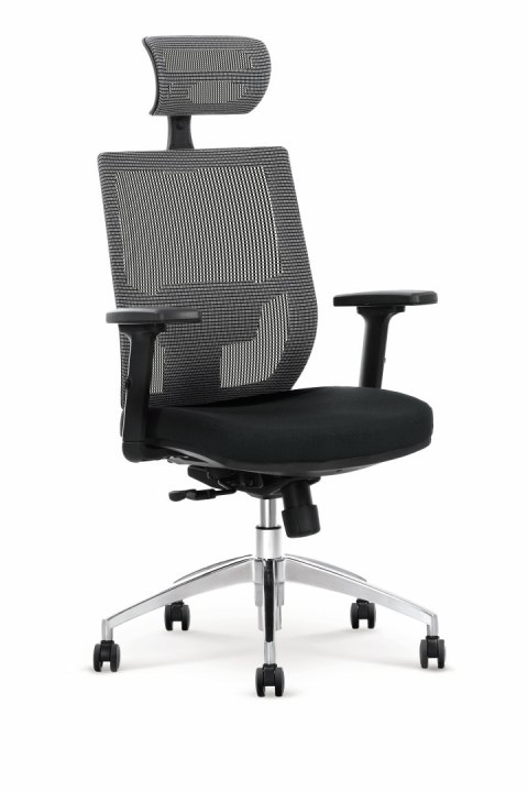 ADMIRAL fotel gabinetowy popielato / czarny ADMIRAL fotel gabinetowy popielato / czarny