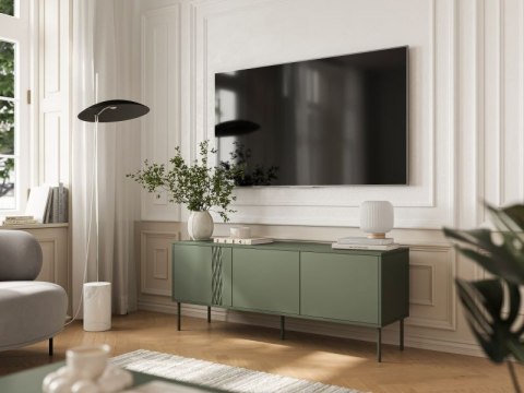 TRESSE szafka RTV 150 (3D) zielony TRESSE szafka RTV 150 (3D) zielony