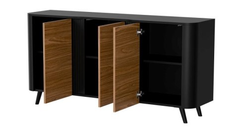 VOLARE komoda 150 3D czarny mat/ orzech VOLARE komoda 150 3D czarny mat/ orzech