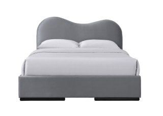 AMBER 160 łóżko z szufladami popiel velvet