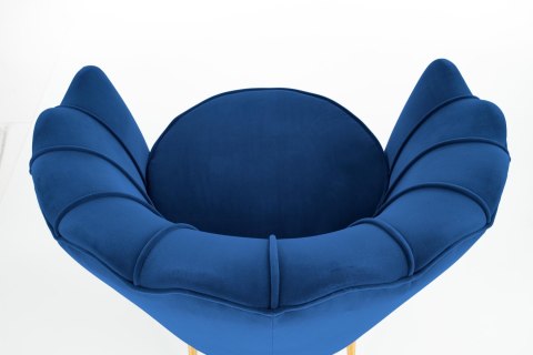 AMORINITO fotel wypoczynkowy granatowy / złoty AMORINITO fotel wypoczynkowy granatowy / złoty