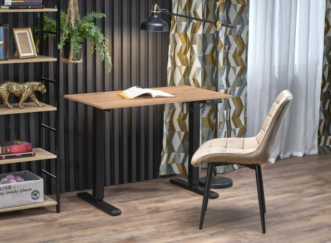 B53 biurko biurko z funkcją regulacji wysokości, dąb artisan / czarny B53 biurko biurko z funkcją regulacji wysokości, dąb artisan / czarny