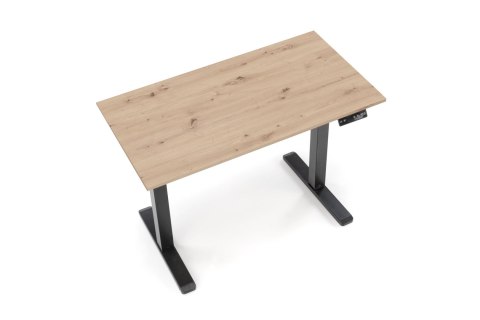 B53 biurko biurko z funkcją regulacji wysokości, dąb artisan / czarny B53 biurko biurko z funkcją regulacji wysokości, dąb artisan / czarny