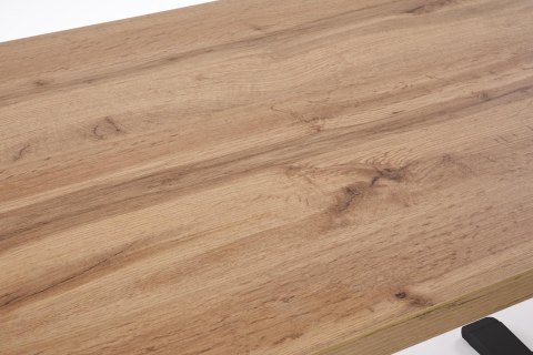 B54 biurko z funkcją regulacji wysokości, blat - dąb artisan, stelaż - czarny B54 biurko z funkcją regulacji wysokości, blat - dąb artisan, stelaż - czarny
