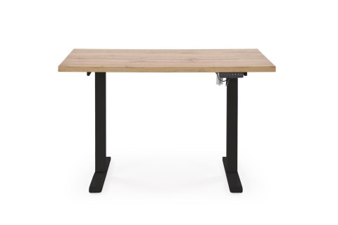 B54 biurko z funkcją regulacji wysokości, blat - dąb artisan, stelaż - czarny B54 biurko z funkcją regulacji wysokości, blat - dąb artisan, stelaż - czarny