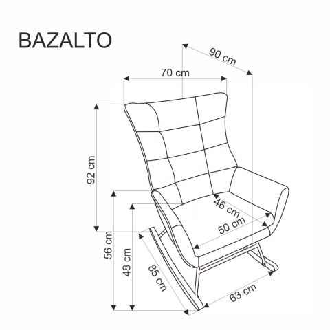 BAZALTO fotel bujany c.zielony BAZALTO fotel bujany c.zielony