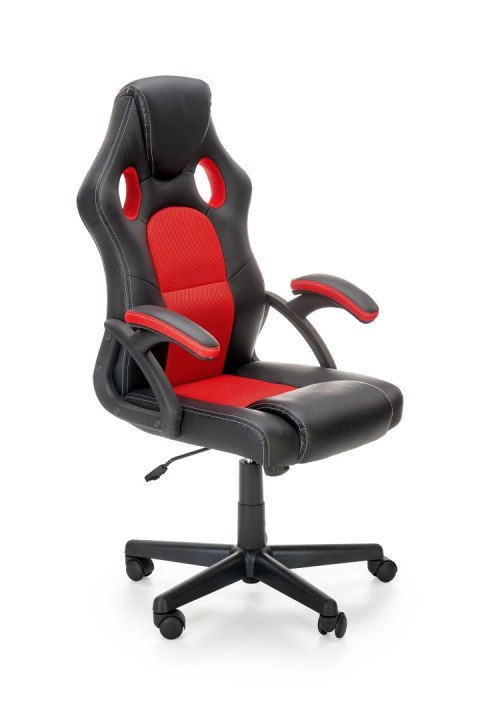 BERKEL fotel gabinetowy czarno-czerwony BERKEL fotel gabinetowy czarno-czerwony
