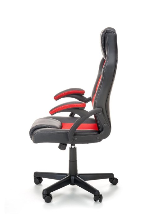 BERKEL fotel gabinetowy czarno-czerwony BERKEL fotel gabinetowy czarno-czerwony