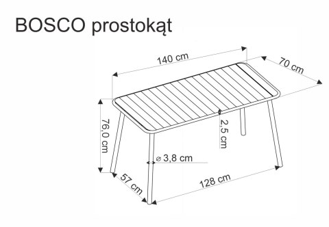 BOSCO stół prostokąt biały BOSCO stół prostokąt biały