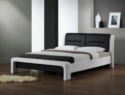 CASSANDRA 120 cm łóżko biało-czarny CASSANDRA 120 cm łóżko biało-czarny