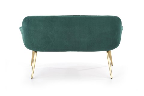 ELEGANCE 2 XL sofa tapicerka - ciemny zielony, nogi - złote ELEGANCE 2 XL sofa tapicerka - ciemny zielony, nogi - złote