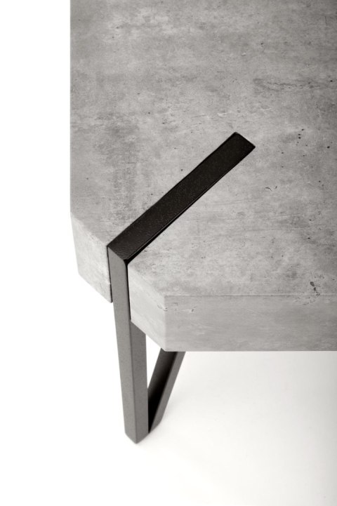 EMILY ława beton / czarny EMILY ława beton / czarny