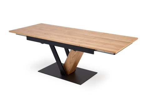 FANIS stół rozkładany, naturalny / czarny