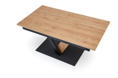 FANIS stół rozkładany, naturalny / czarny