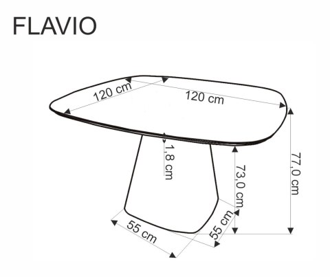 FLAVIO stół biały FLAVIO stół biały