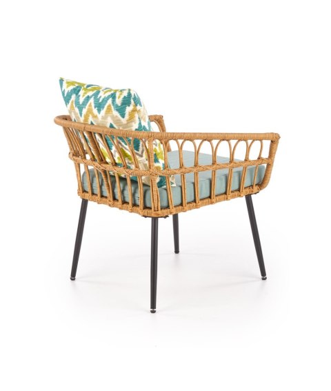GARDENA 1S fotel czarny / naturalny / popielaty GARDENA 1S fotel czarny / naturalny / popielaty