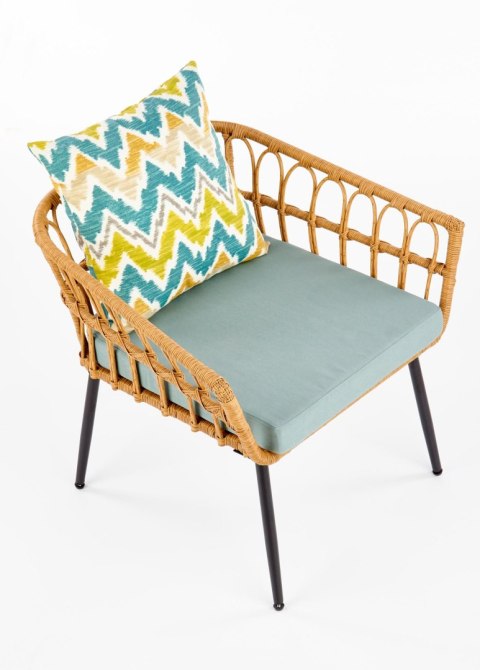 GARDENA 1S fotel czarny / naturalny / popielaty GARDENA 1S fotel czarny / naturalny / popielaty