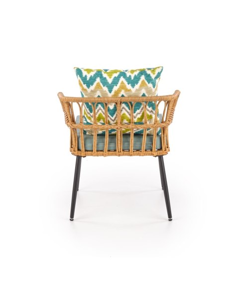 GARDENA 1S fotel czarny / naturalny / popielaty GARDENA 1S fotel czarny / naturalny / popielaty