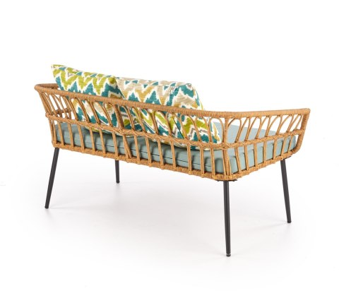 GARDENA 2S fotel podwójny czarny / naturalny / popielaty GARDENA 2S fotel podwójny czarny / naturalny / popielaty