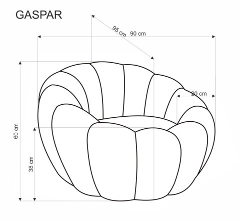 GASPAR 2 fotel wypoczynkowy musztardowy GASPAR 2 fotel wypoczynkowy musztardowy