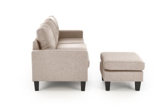 GERSON sofa z podnóżkiem beżowy