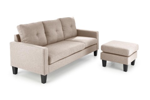 GERSON sofa z podnóżkiem beżowy GERSON sofa z podnóżkiem beżowy