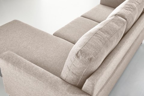 GERSON sofa z podnóżkiem beżowy GERSON sofa z podnóżkiem beżowy
