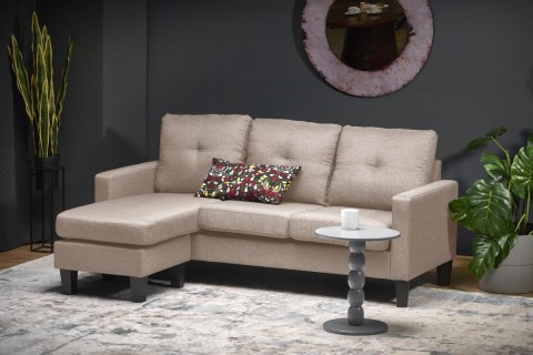 GERSON sofa z podnóżkiem beżowy GERSON sofa z podnóżkiem beżowy