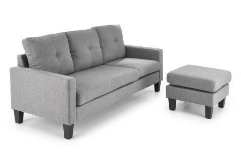 GERSON sofa z podnóżkiem popielaty GERSON sofa z podnóżkiem popielaty