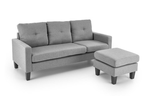 GERSON sofa z podnóżkiem popielaty GERSON sofa z podnóżkiem popielaty