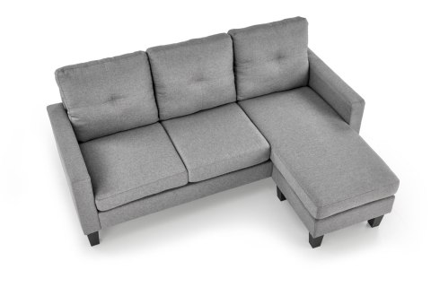 GERSON sofa z podnóżkiem popielaty GERSON sofa z podnóżkiem popielaty