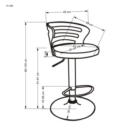 H109 hoker kremowy / orzechowy H109 hoker kremowy / orzechowy