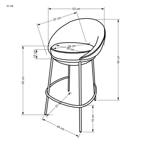 H118 hoker wielokolorowy