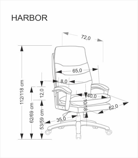 HARBOR fotel gabinetowy czarny HARBOR fotel gabinetowy czarny