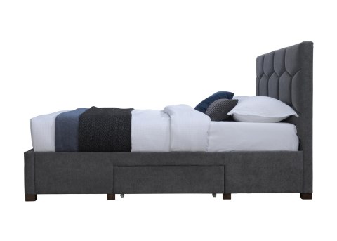 HARRIET 160 łóżko z szufladami popiel velvet HARRIET 160 łóżko z szufladami popiel velvet
