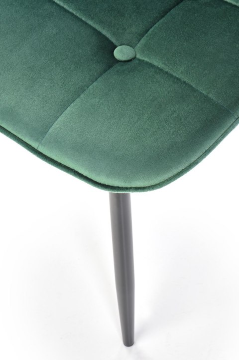 K417 krzesło ciemny zielony velvet K417 krzesło ciemny zielony velvet