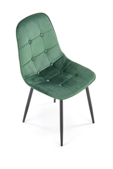 K417 krzesło ciemny zielony velvet K417 krzesło ciemny zielony velvet