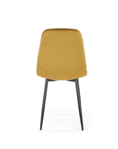 K417 krzesło musztardowy velvet K417 krzesło musztardowy velvet
