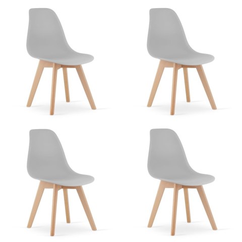 Krzesło KITO - szare x 4 Krzesło KITO - szare x 4