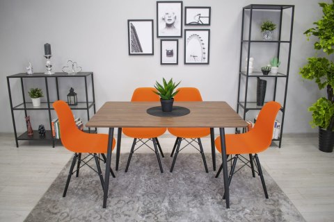 Krzesło OSAKA pomarańcz / nogi czarne x 1 Krzesło OSAKA pomarańcz / nogi czarne x 1