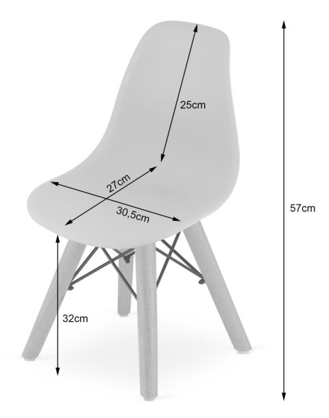 Krzesło ZUBI - róż x 4 Krzesło ZUBI - róż x 4